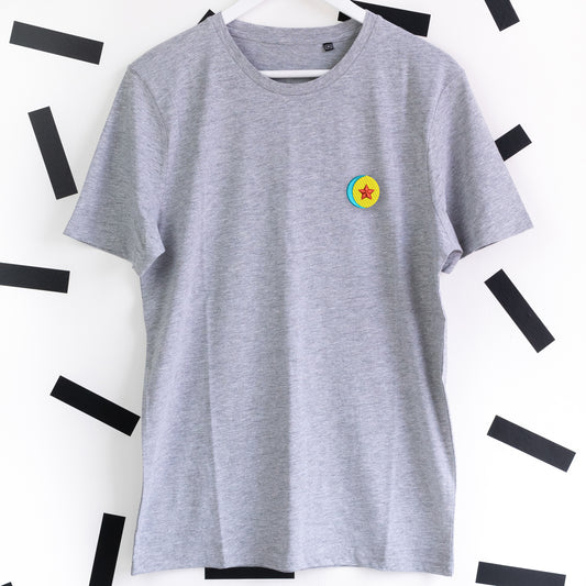 Luxo Ball Embroidered T-Shirt - Grey