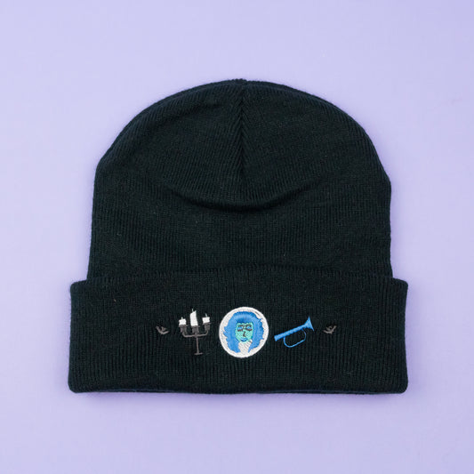 Madame Leota Embroidered Beanie - Black
