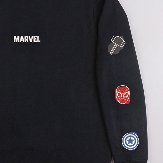 Marvel Embroidered Sleeve Jumper