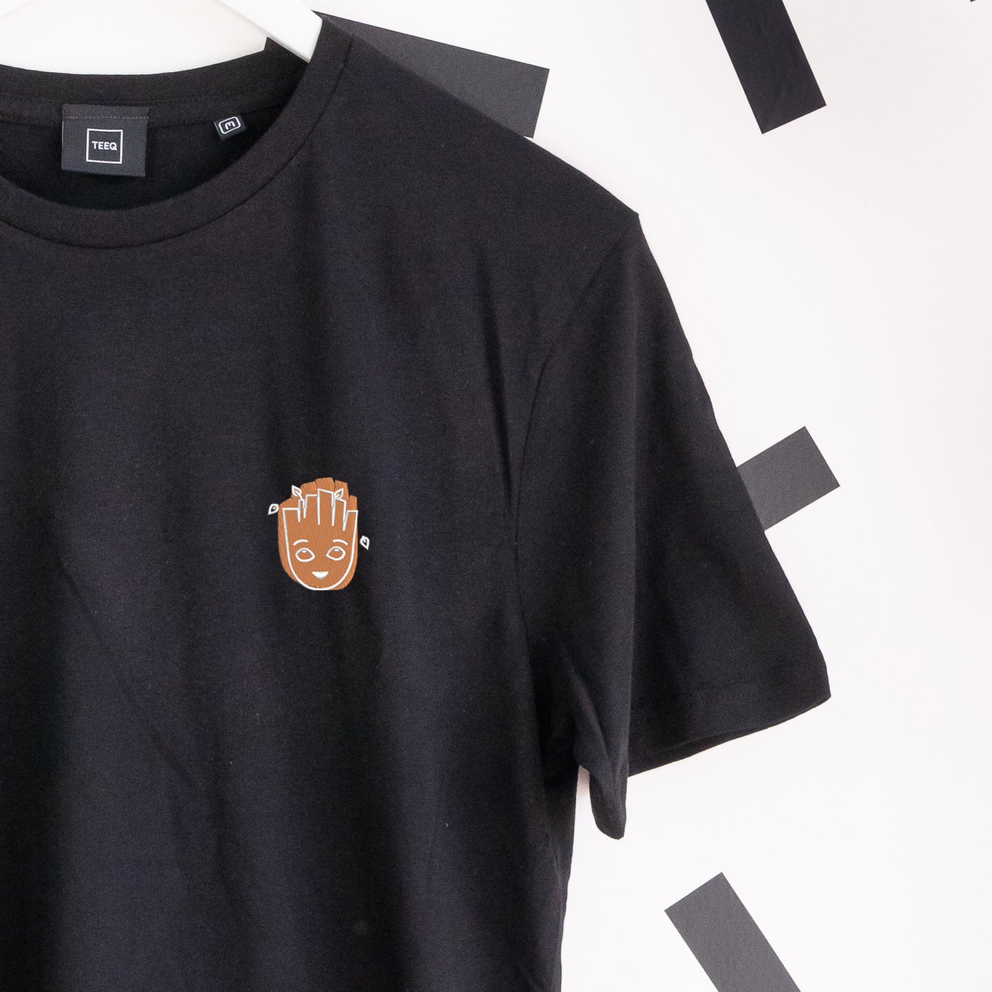 Groot Embroidered T-Shirt - Black