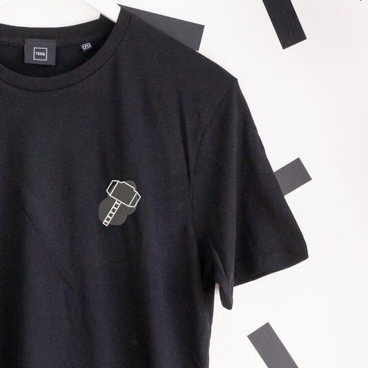 Thor Embroidered T-Shirt - Black