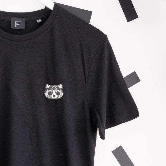Rocket Embroidered T-Shirt - Black
