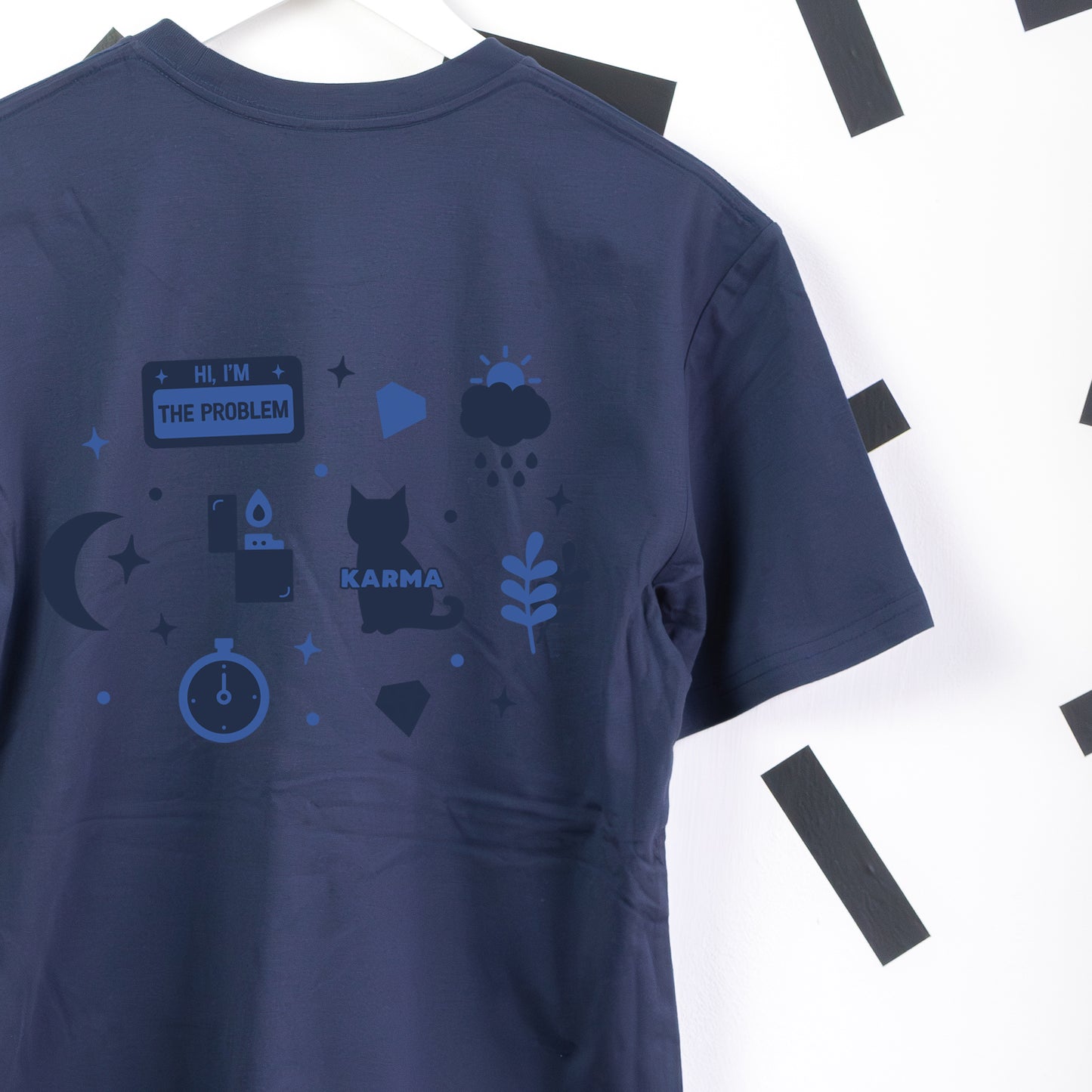 Midnights Taylor Swift Embroidered Dark Blue T-Shirt
