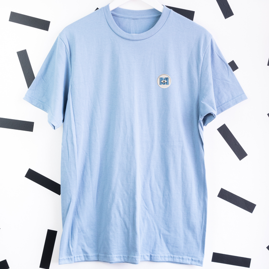 Monsters Icon Embroidered T-Shirt - Denim Blue