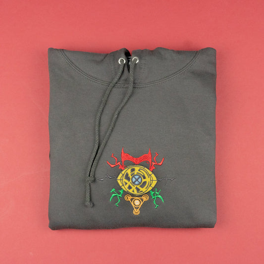 "Multiverse of Madness" Dr Strange Grey Embroidered Hoodie