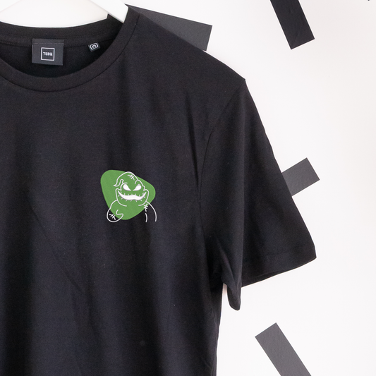 Oogie Boogie Embroidered Black T-Shirt
