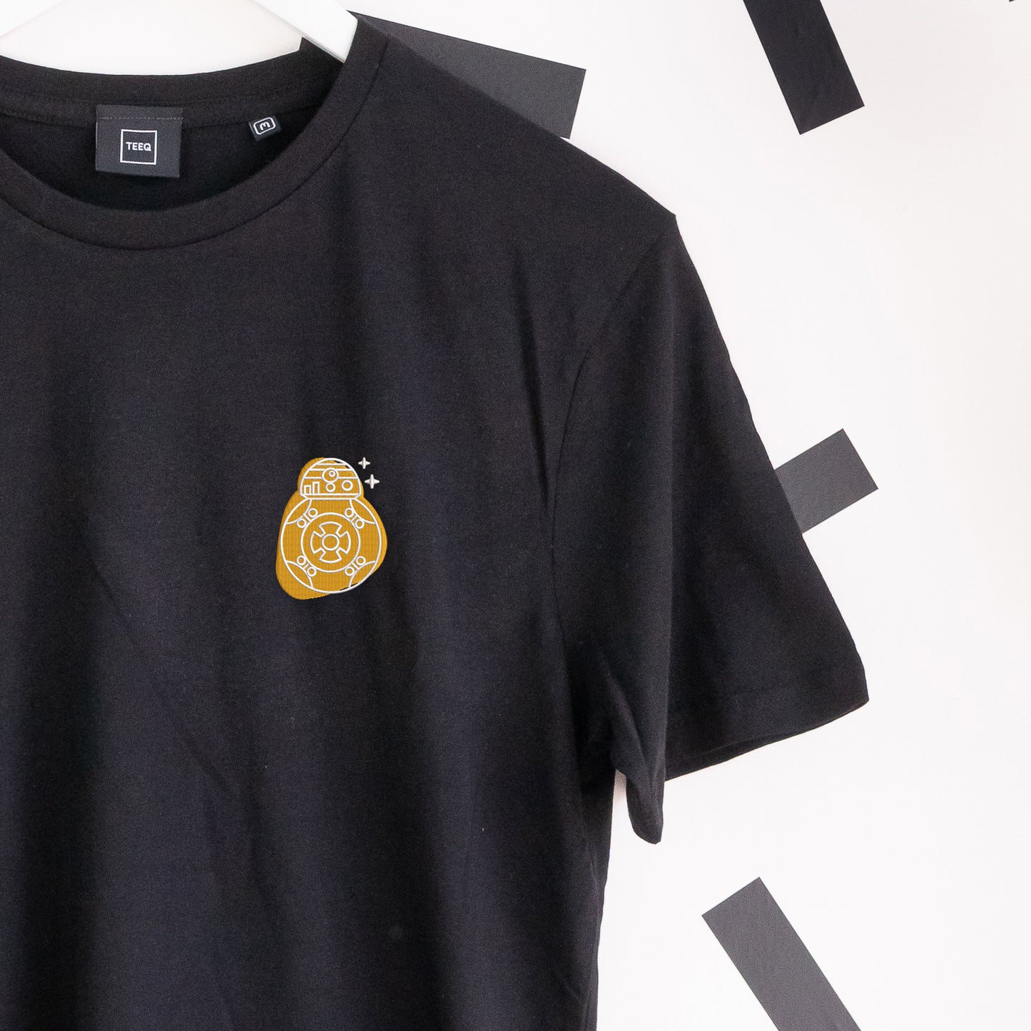 Orange Droid, BB8 Embroidered T-Shirt