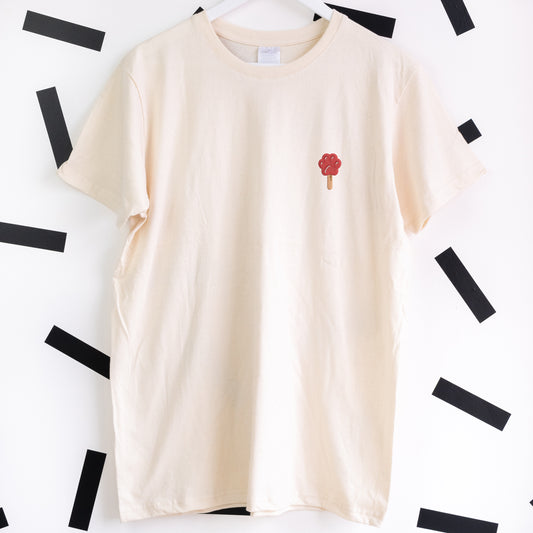 Pawpsicles Zootropolis Embroidered T-Shirt - Cream