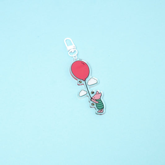 Piglet Balloon Keyring