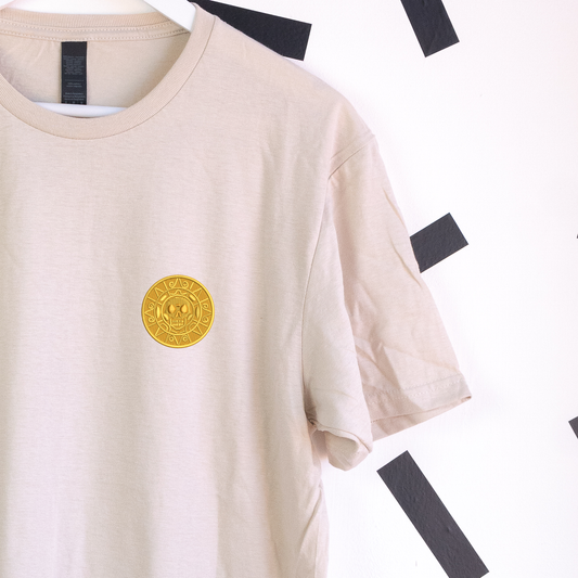 Pirates Medallion Embroidered Sand T-Shirt