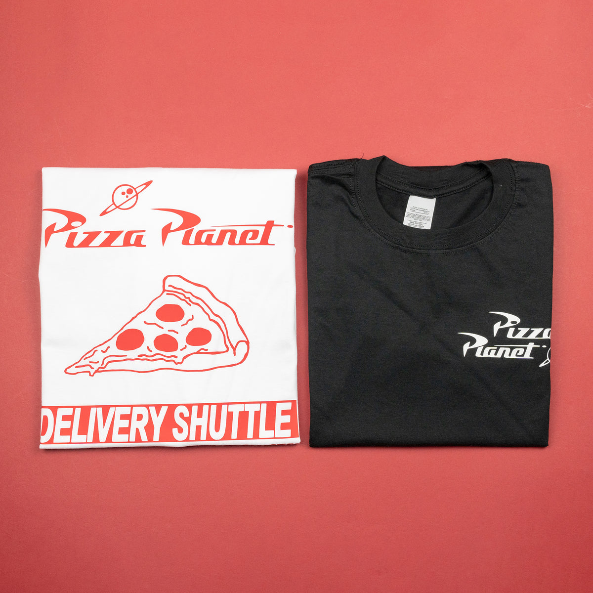 Seconds - Pizza Planet Printed Ringer Red T-Shirt - Large