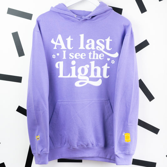 Rapunzel Embroidered Purple Hoodie