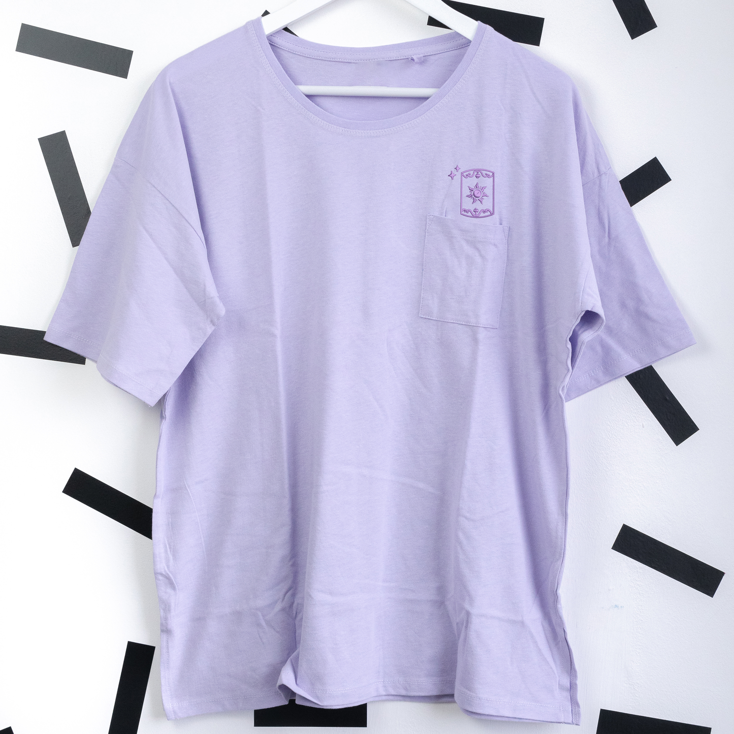 Rapunzel Lilac Embroidered Pocket Tee & Cycling Shorts Set