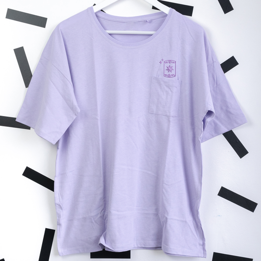 Rapunzel Lilac Embroidered Pocket Tee & Cycling Shorts Set