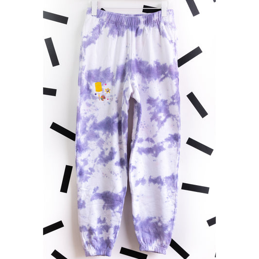 Rapunzel Embroidered Tie Dye Joggers