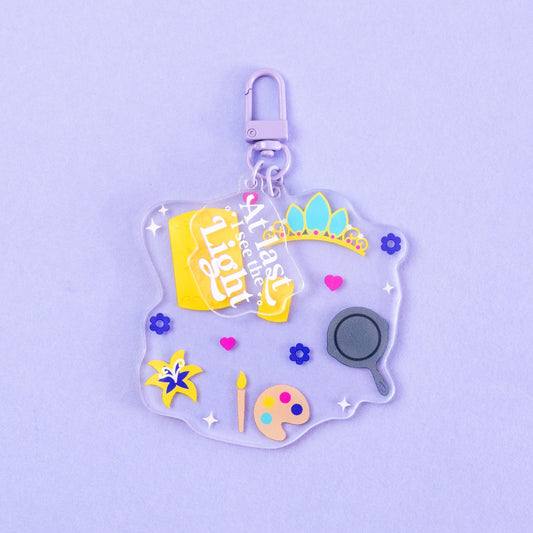 Rapunzel "At Last I See The Light" Keyring