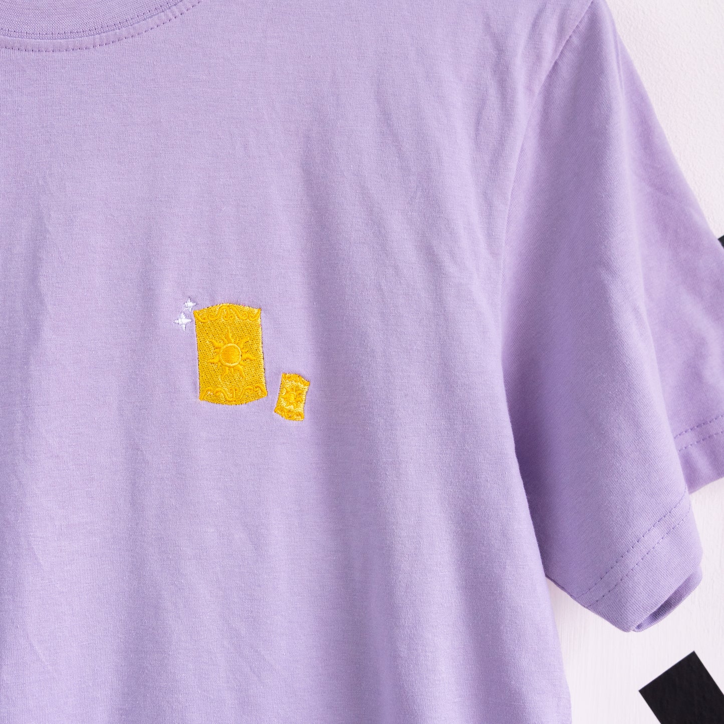 Rapunzel Embroidered T-Shirt - Purple