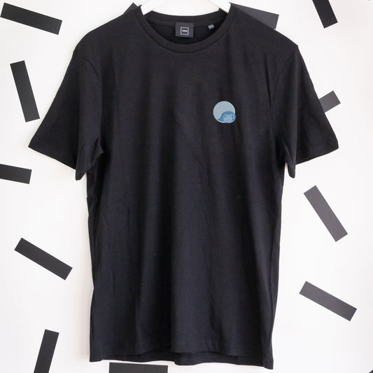 Sadness Embroidered T-Shirt - Black