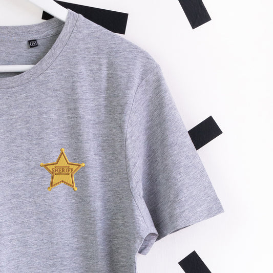 Sheriff Woody Embroidered T-Shirt - Grey
