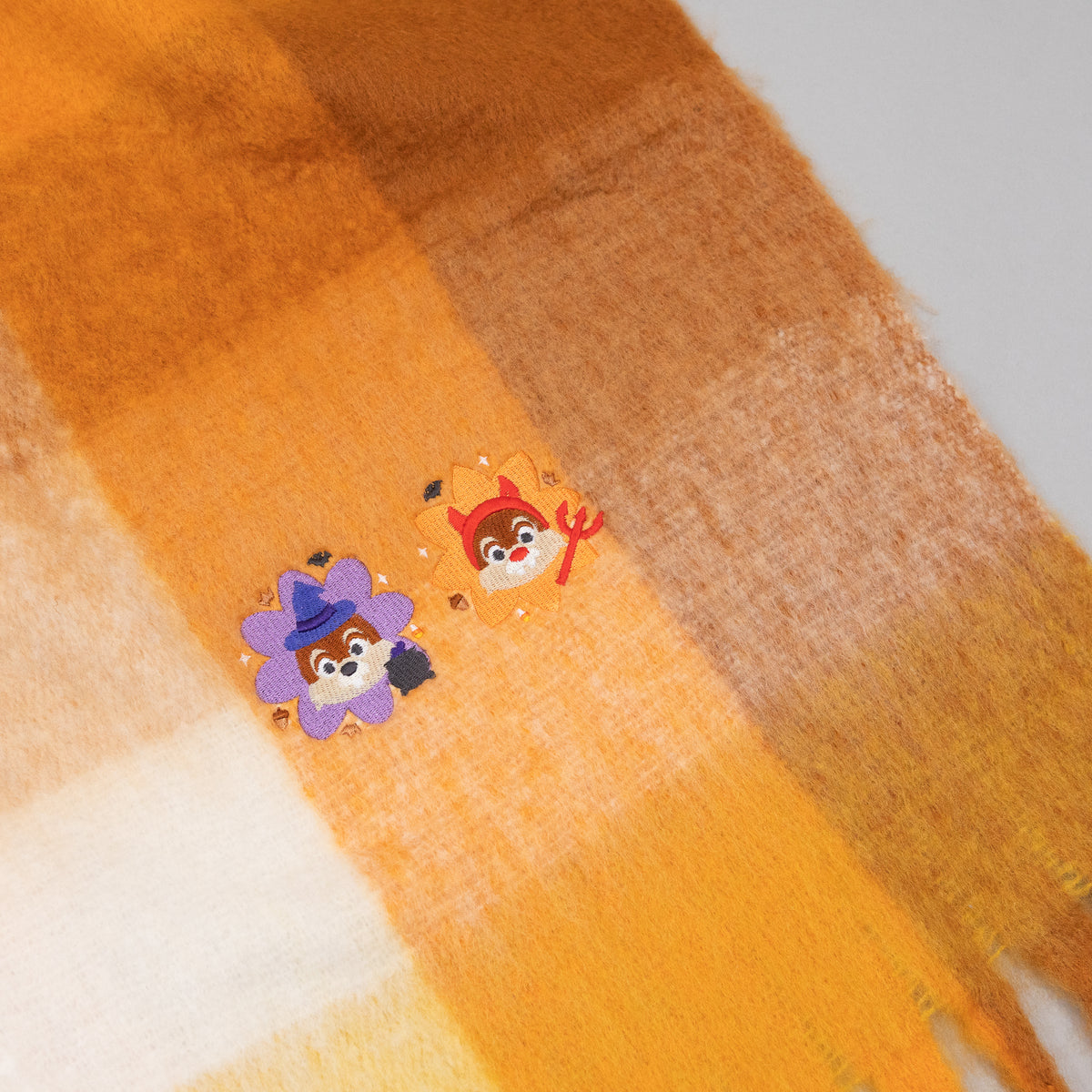 Chip & Dale Boo Crew Embroidered Soft Touch Scarf