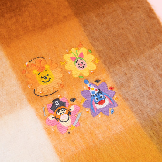 Winnie & Pals Boo Crew Embroidered Soft Touch Scarf