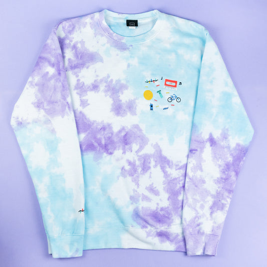Stranger Things Embroidered Tie Dye Jumper