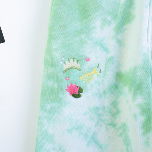 Tiana Embroidered Tie Dye Joggers