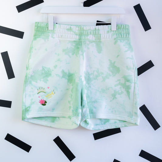 Tiana Embroidered Tie Dye Shorts