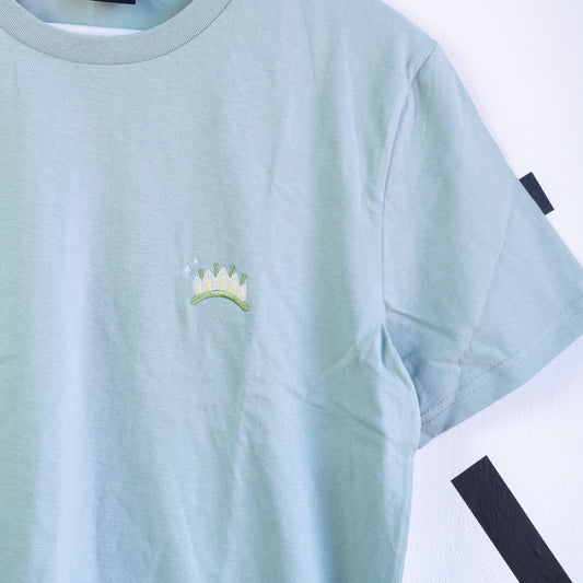 Tiana Embroidered T-Shirt - Dusty Green