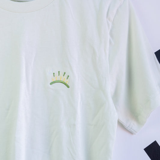 Tiana Embroidered T-Shirt - Pale Green