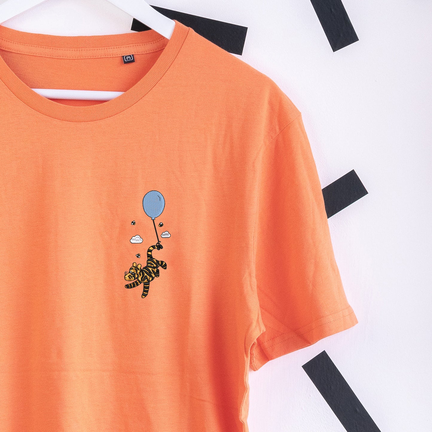 Tigger Balloon Embroidered T-Shirt - Orange