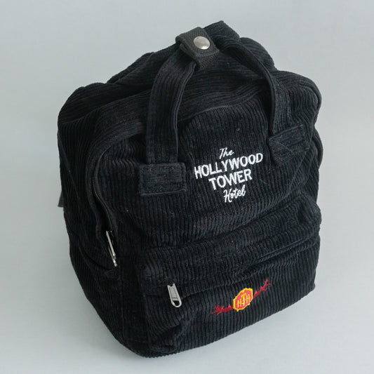 Tower of Terror Embroidered Cord Mini Backpack - Black