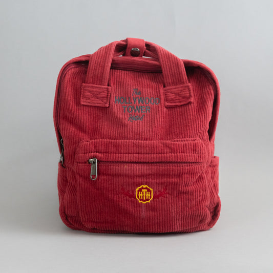 Tower of Terror Embroidered Cord Mini Backpack - Red
