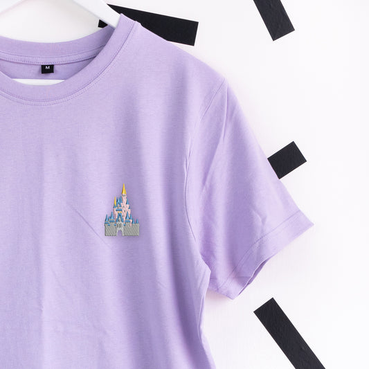 Walt Disney World Castle Embroidered T-Shirt - Light Purple