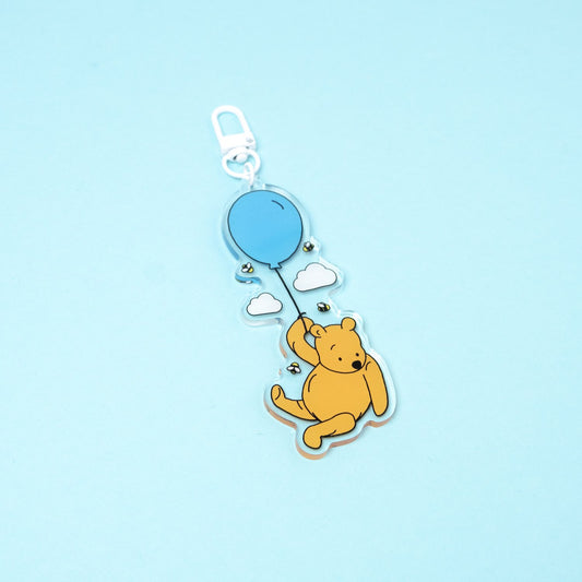 Pooh Bear Balloon Keyring