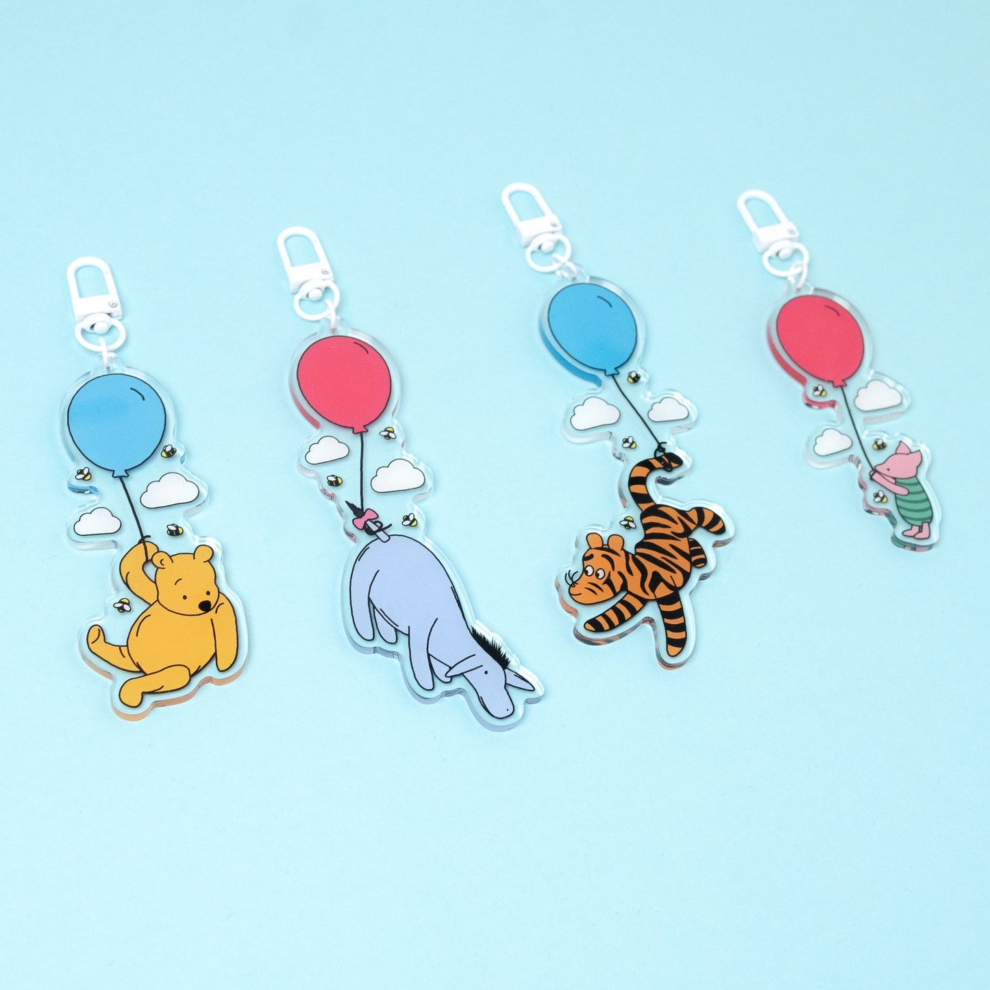 Pooh Bear Balloon Keyring