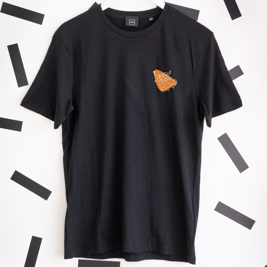 Zero Embroidered Black T-Shirt