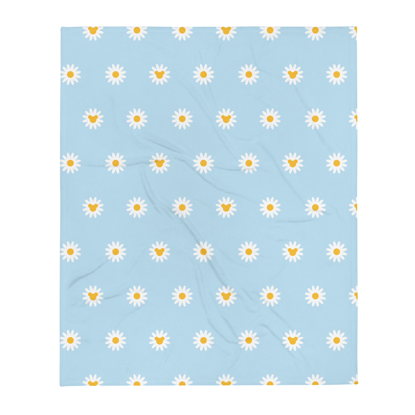 Mickey Daisy Blue Pattern Blanket