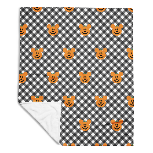 Mickey Pumpkin Pattern Blanket