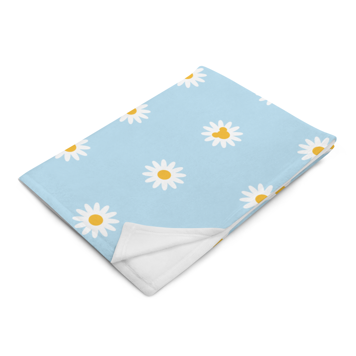 Mickey Daisy Blue Pattern Blanket