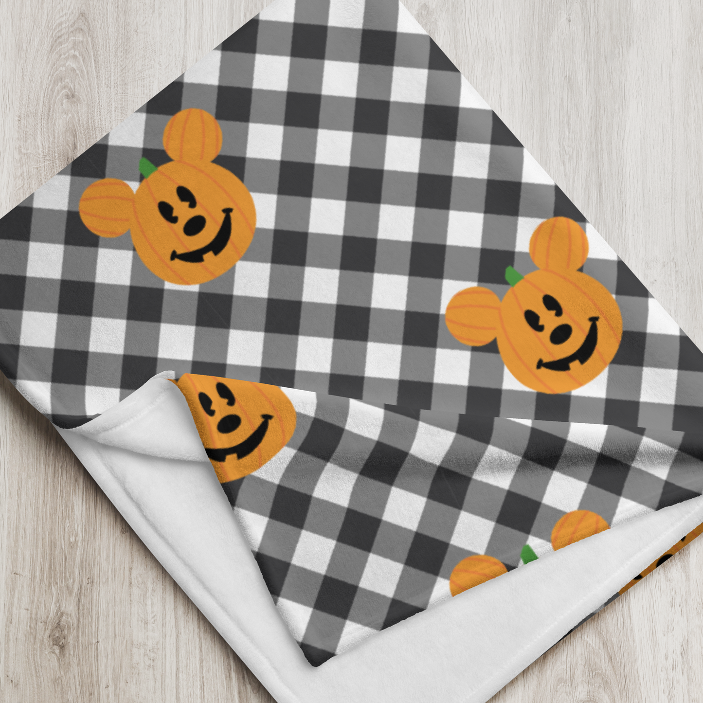 Mickey Pumpkin Pattern Blanket