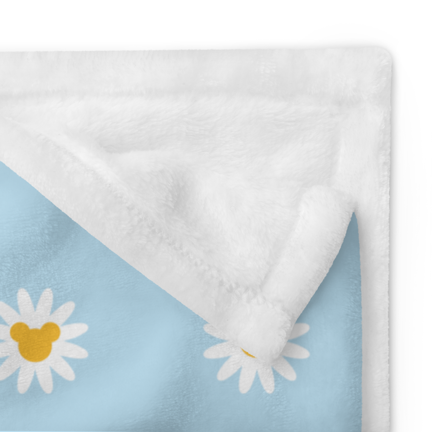 Mickey Daisy Blue Pattern Blanket